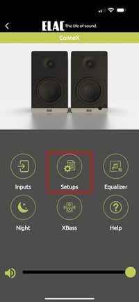 Debut ConneX App - Select Setups