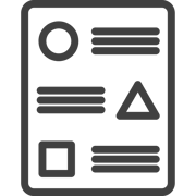 Sales Brochure Features Specs Sheet Icon